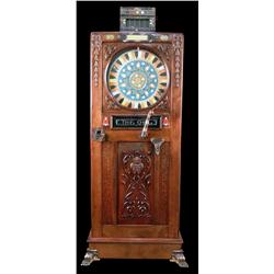 Mills Owl 5 cent upright slot machine
