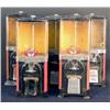 Image 1 : Set of 5, Red and Yellow gumball machines