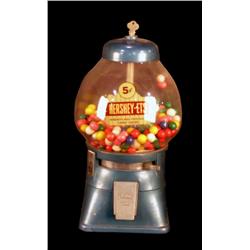 Hershey 5 cent Gumball machine