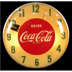 1950s Coca-Cola clock red