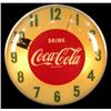 Image 1 : 1950s Coca-Cola clock red
