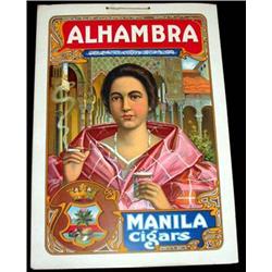 Alhambra Manila Cigars cardboard store display