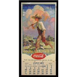 Coca-Cola calendar, 1937 Boy with Dog