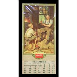 Coca-Cola calendar 1933 Village Blacksmith