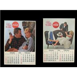 1964 and 1965 Coca-Cola calendars, complete