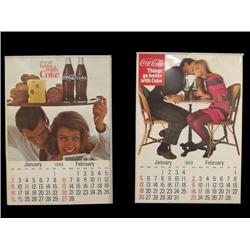 1966 and 1969 Coca-Cola calendars, complete