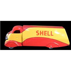 Shell Oil toy tanker truck, restored 26 long