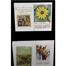 1971, 1972, 1973 and 1975 Coca-Cola calendars