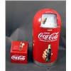 Image 1 : 1 lot of 2 Coca-Cola trash cans  1 small and 1 large