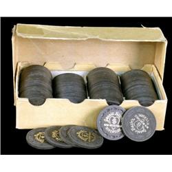 T. R. King and Co. est. 1924 black poker chips