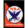 Image 1 : NRA, 2 sided porcelain sign 20 x 25 