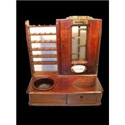 English Wooden Counter Top Cash Receiver