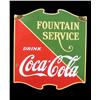 Image 1 : Coca-Cola double-sided, porcelain sign
