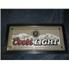 Image 1 : Framed with beveled glass, Coors bar mirror