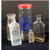 Image 1 : 1 lot of 5 misc glass bottles