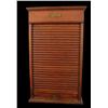Image 1 : Railroad Depot, Oak roll-top cabinet w/key
