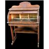 Image 1 : Childs, oak roll-top desk has Pressback designs