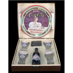 Misc box of Coca-Cola items 75th Anniversary