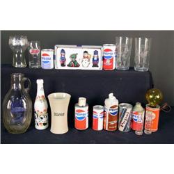 1 lot of misc, Soda-Pop glassware  mostly Pepsi