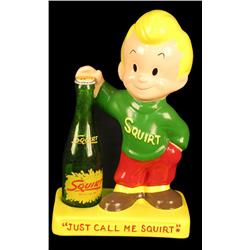 1940s Squirt Boy , bottle display