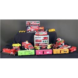 1 lot of misc Coca-Cola toy vehicles