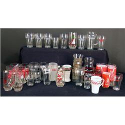 1 lot of Coca-Cola glasses and glassware
