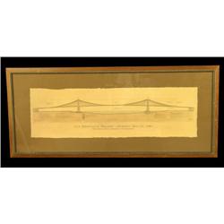 Brooklyn Bridge print  18 x 41
