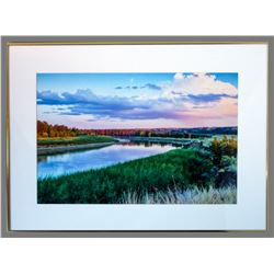 Michael Peterson, "Missouri River," framed photograph