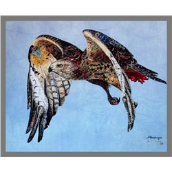 Gerri Campbell, "Messenger," Art Quilt