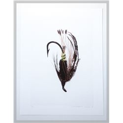 David Wharton, "Fly Print 2/20," lithographic print on paper