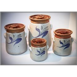 Ken Edwards, "4 Kitchen Cannisters," stoneware
