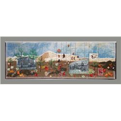 Brooke Atherton, " Lone Tree Park in the Little Belt Mountains," Art quilt