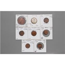 9 Canadian coins