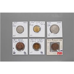 6 Assorted coins