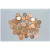 Image 1 : 69 Canadian pennies of various dates