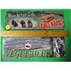 Image 2 : LOT OF 2 SMALL TIN SIGNS (I DIDN'T CLIMB TO THE TOP OF THE FOOD CHAIN TO BECOME A VEGITARIAN & WHEN 