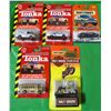 LOT OF 5 ASSORTED COLLECTOR CARS (TONKA, MATCHBOX) *HARLEY DAVIDSON, SHERIFF, JAGUAR, CAMP BUS, DOG 
