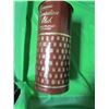 Image 1 : CANADIAN CLUB TIN FULL OF ASSORTED CANDLES (13" TALL X 5.75" ACROSS)