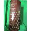 Image 2 : CANADIAN CLUB TIN FULL OF ASSORTED CANDLES (13" TALL X 5.75" ACROSS)
