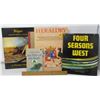 Image 1 : LOT OF 5 BOOKS (FOUR SEASONS WEST, THE WIT OF THE IRISH, HEARALDRY, BIGGAR SK., AMERICAN MOUNTAIN SO