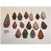 Image 1 : LOT OF 15 SHARPENED FIELD STONES (ONE IS 2 INCHES LONG)
