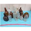 Image 1 : LOT OF ASSORTED VINTAGE MEDICINE AND KITCHEN BOTTLES