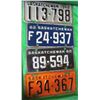 Image 4 : LOT OF 8 LICENCE PLATES (1938, 1960, 1960, 1962, 1957, 1950, 1948, 1949)