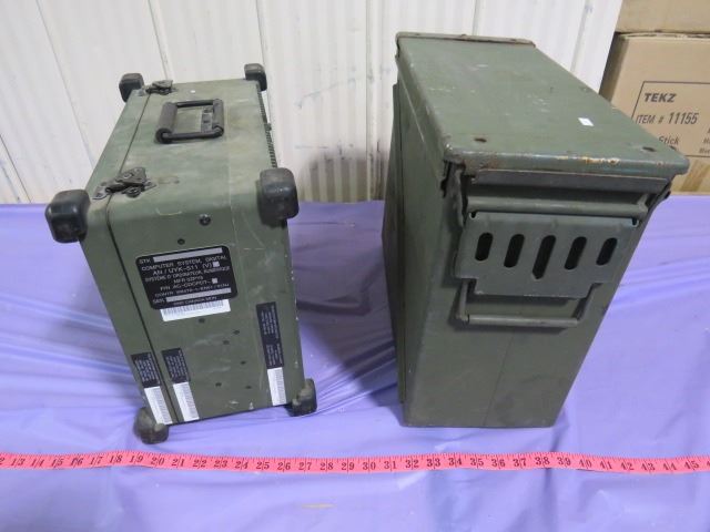 AMMO BOX AND ARMY DIGITAL FIELD COMPUTER *18
