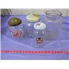 Image 1 : LOT OF 4 JARS (CANDY, PEANUT & PICKLE)