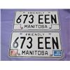Image 1 : PAIR OF MANITOBA LICENSE PLATES