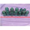 Image 1 : LOT OF 12 BLUE INSULATORS