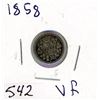 Image 1 : 5 CENT COIN (CANADA) *1858* (SILVER)