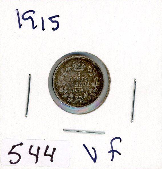 5 CENT COIN (CANADA) *1915* (SILVER) Schmalz Auctions