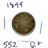 Image 1 : 25 CENT COIN (CANADA) *1899* (SILVER)